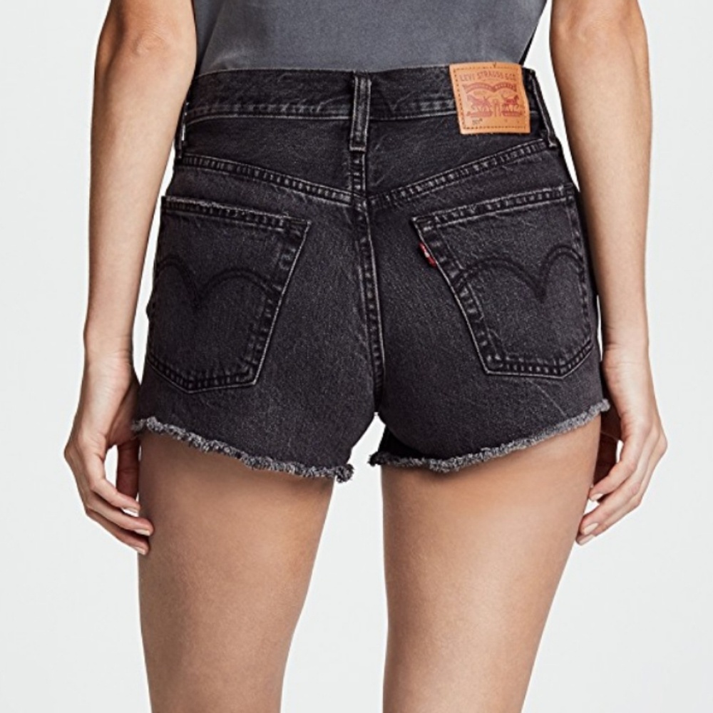 Levi's 501 high rise cut off shorts